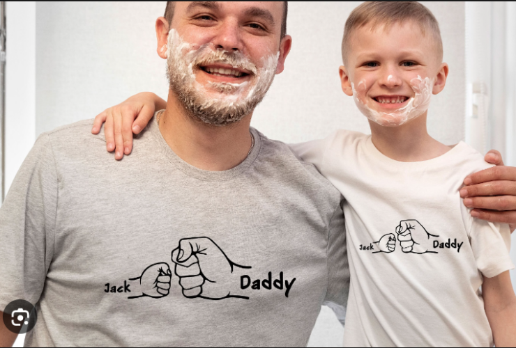 Father and Son Personalised T shirts | Matching Family Apparel