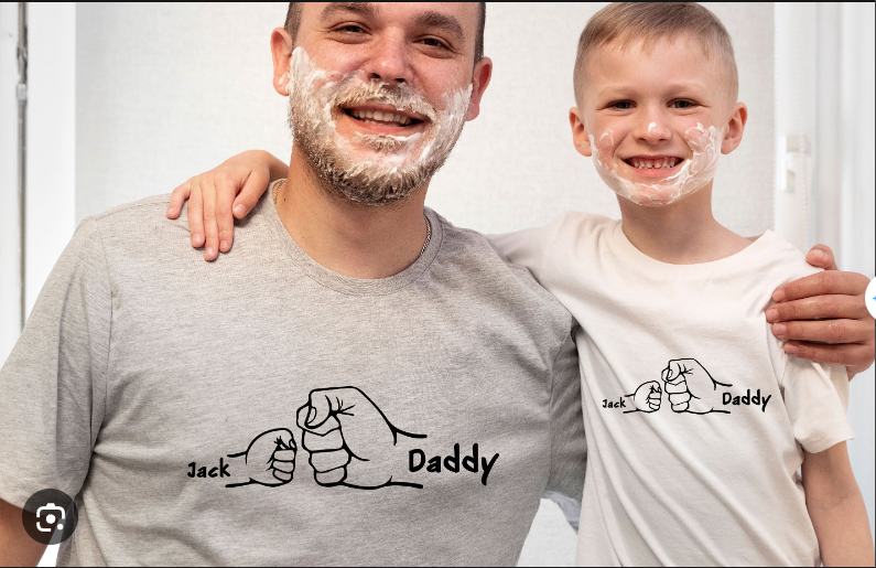 Father and Son Personalised T shirts | Matching Family Apparel